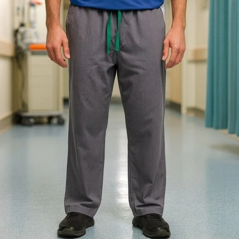 Figs Pisco Basic Srub Pants in Graphite Grey Green Strings Medical Career MS